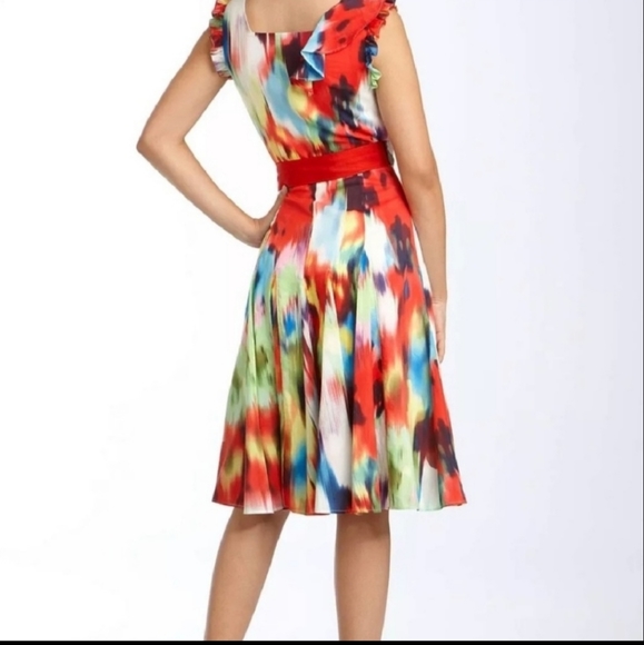 Ted Baker Wrap Gingie ruffle, floral Dress. - Picture 5 of 6